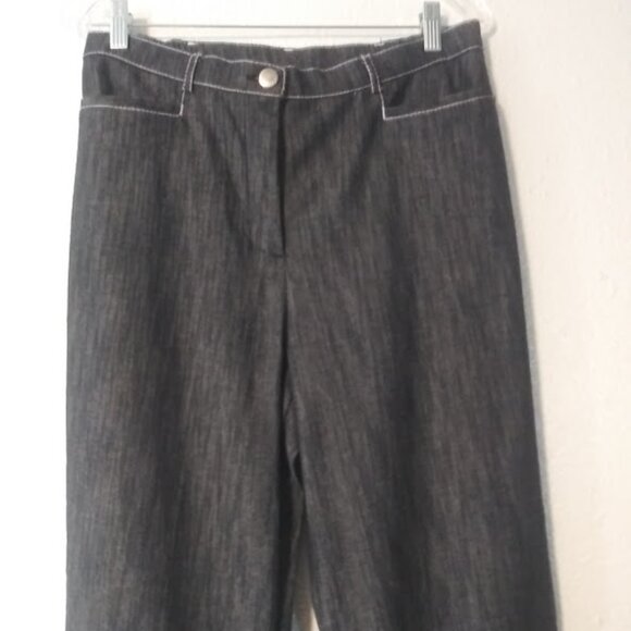 Tan Jay women's size 12P black chino pants - Picture 2 of 14